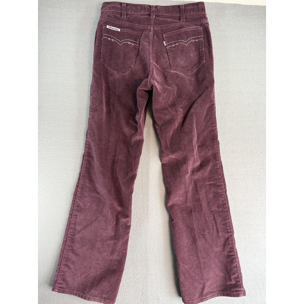 VTG Levi's Corduroy Pants Mens 34x32 Purple Regular Fit Straight Casual Move On - Picture 2 of 12